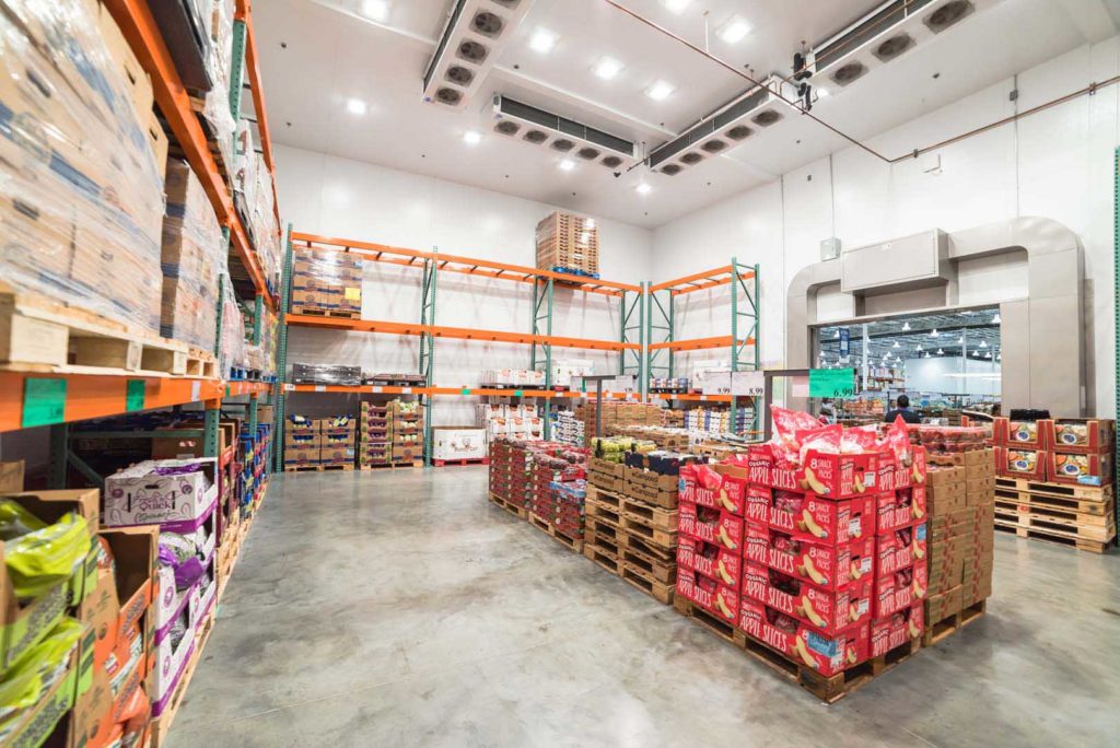 commercial refrigeration system for grocery store